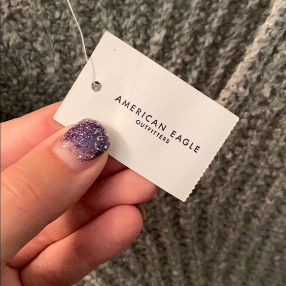 American Eagle Outfitters Long Light Gray Sweater - Picture 7 of 8